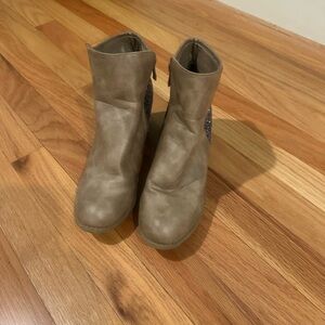 Elegant Taupe Ankle Booties